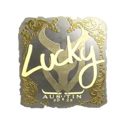 Sticker | Lucky (Gold) | Austin 2025