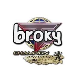 Sticker | broky (Champion) | Antwerp 2022