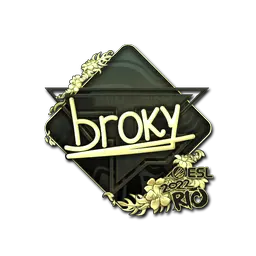Sticker | broky (Gold) | Rio 2022