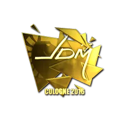Sticker | jdm64 (Gold) | Cologne 2016