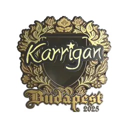 Sticker | karrigan (Gold) | Budapest 2025