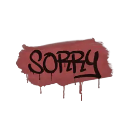 Sealed Graffiti | Sorry (Blood Red)
