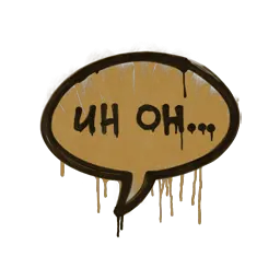 Sealed Graffiti | Uh Oh (Desert Amber)