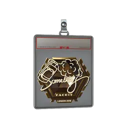Sticker Slab | somebody (Gold) | London 2018