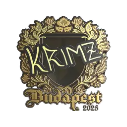 Sticker | KRIMZ (Gold) | Budapest 2025