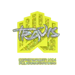 Sticker | TRAVIS (Glitter) | Copenhagen 2024