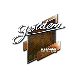 Sticker | Golden (Foil) | Boston 2018