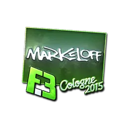 Sticker | markeloff (Foil) | Cologne 2015