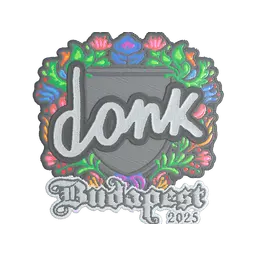 Sticker | donk (Embroidered) | Budapest 2025