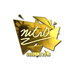 Sticker | nitr0 (Gold) | Cologne 2016