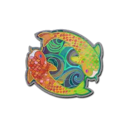 Sticker | Twin Koi (Holo)
