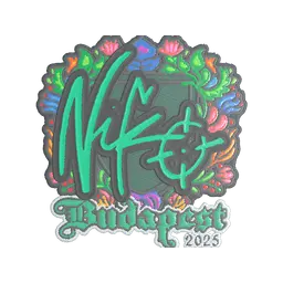 Sticker | NiKo (Embroidered) | Budapest 2025
