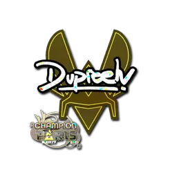 Sticker | dupreeh (Glitter, Champion) | Paris 2023
