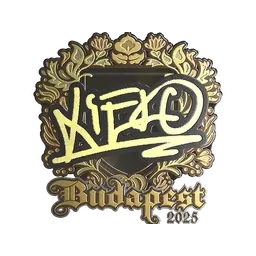 Sticker | xiELO (Gold) | Budapest 2025