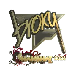 Sticker | broky (Gold) | Shanghai 2024