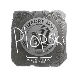 Sticker | Plopski (Foil) | Austin 2025