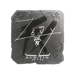 Sticker | zevy (Foil) | Austin 2025