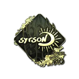 Sticker | syrsoN (Gold) | Rio 2022