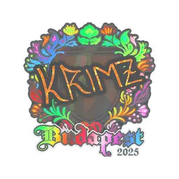 Sticker | KRIMZ (Holo) | Budapest 2025