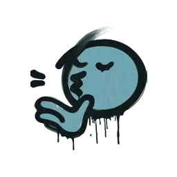 Sealed Graffiti | Chef Kiss (Wire Blue)
