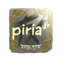 Sticker | piriajr (Gold) | Austin 2025
