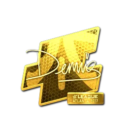Sticker | dennis (Gold) | Atlanta 2017