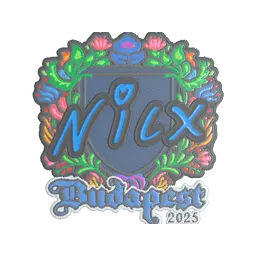 Sticker | nicx (Embroidered) | Budapest 2025