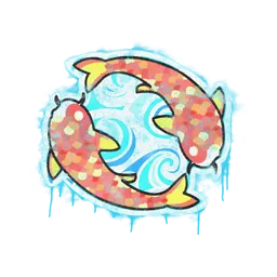 Sealed Graffiti | Twin Koi