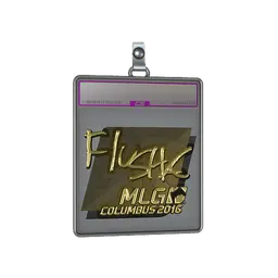 Sticker Slab | flusha (Gold) | MLG Columbus 2016