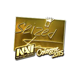 Sticker | seized (Gold) | Cologne 2015