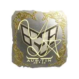 Sticker | yxngstxr (Gold) | Austin 2025