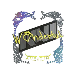 Sticker | w0nderful (Holo) | Austin 2025