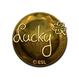 Sticker | Lucky (Gold) | Katowice 2019