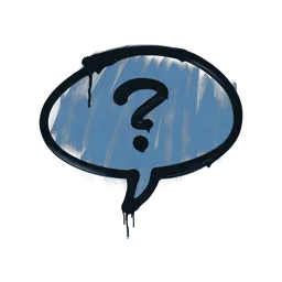 Sealed Graffiti | Question Mark (Monarch Blue)