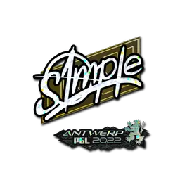 Sticker | s1mple (Glitter) | Antwerp 2022