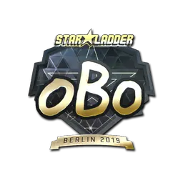 Sticker | oBo (Gold) | Berlin 2019