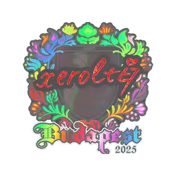 Sticker | xerolte (Holo) | Budapest 2025
