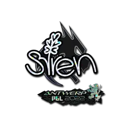 Sticker | S1ren (Glitter) | Antwerp 2022