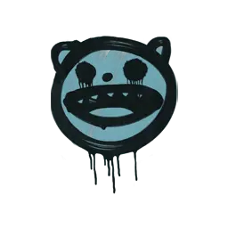 Sealed Graffiti | Happy Cat (Wire Blue)