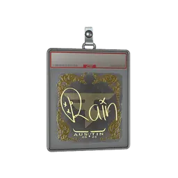 Sticker Slab | rain (Gold) | Austin 2025