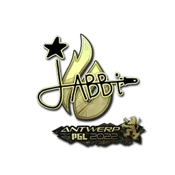Sticker | jabbi (Gold) | Antwerp 2022