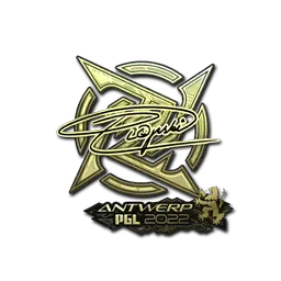 Sticker | Plopski (Gold) | Antwerp 2022