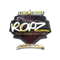 Sticker | ropz (Gold) | Berlin 2019