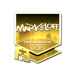 Sticker | markeloff (Gold) | Cluj-Napoca 2015