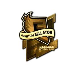 Sticker | Quantum Bellator Fire (Gold) | Boston 2018