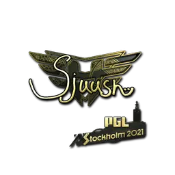 Sticker | sjuush (Gold) | Stockholm 2021