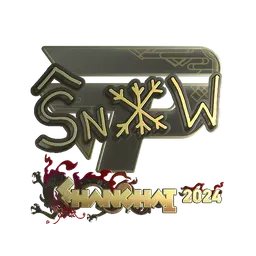 Sticker | snow (Gold) | Shanghai 2024