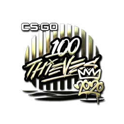 Sticker | 100 Thieves (Gold) | 2020 RMR