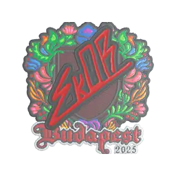 Sticker | sk0R (Embroidered) | Budapest 2025