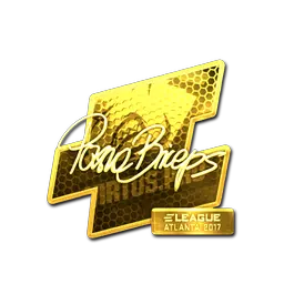 Sticker | pashaBiceps (Gold) | Atlanta 2017